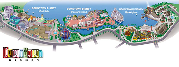 Mapa Downtown Disney