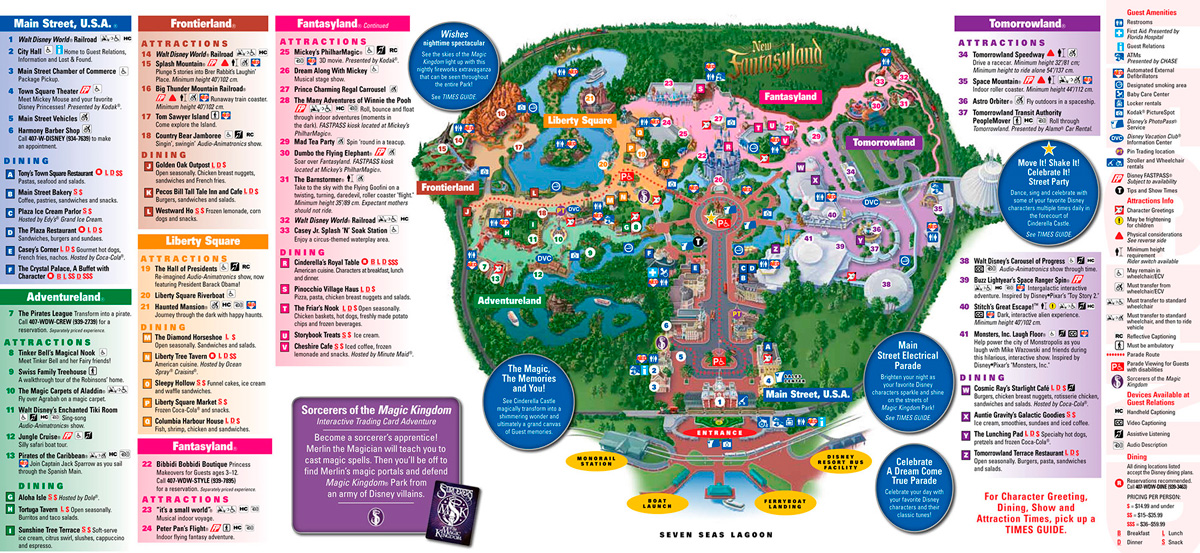 map magic kingdom disney world orlando florida